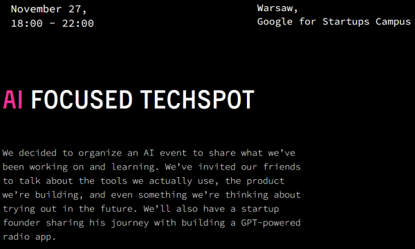 AI Focused TechSpot