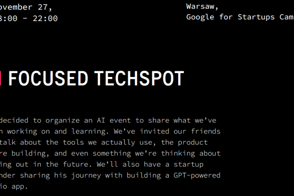 AI Focused TechSpot